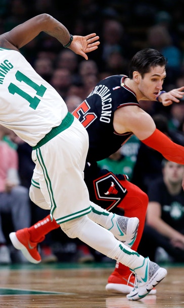 Irving scores 17 points, Celtics rout Bulls 111-82